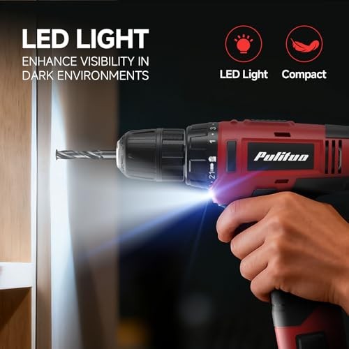 149-Piece Home Drill Set with 12V Red Cordless Drill, Hand Tools