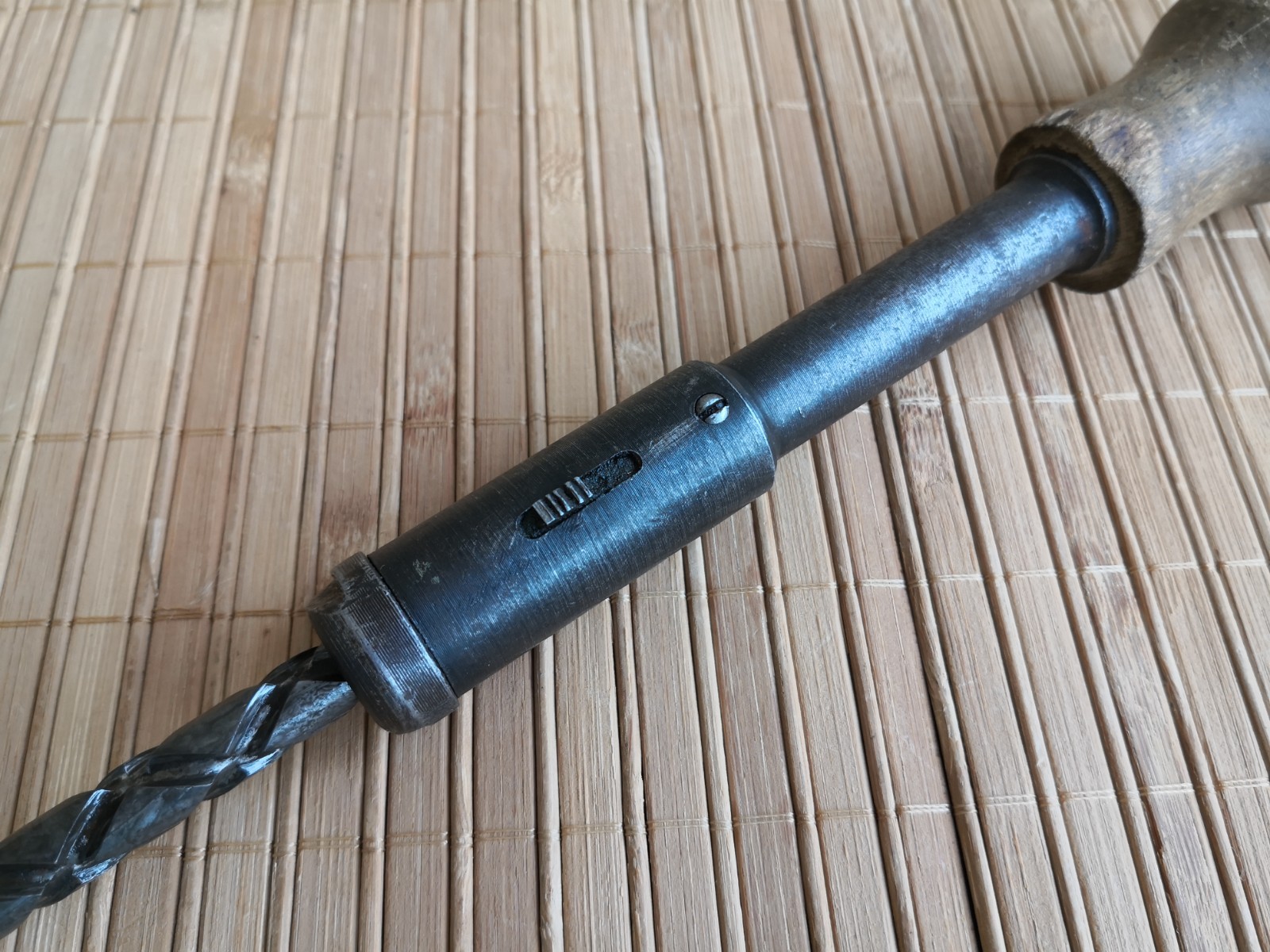 Vintage Soviet screwdriver with a spiral ratchet mechanism, made in USSR 40-50s.
