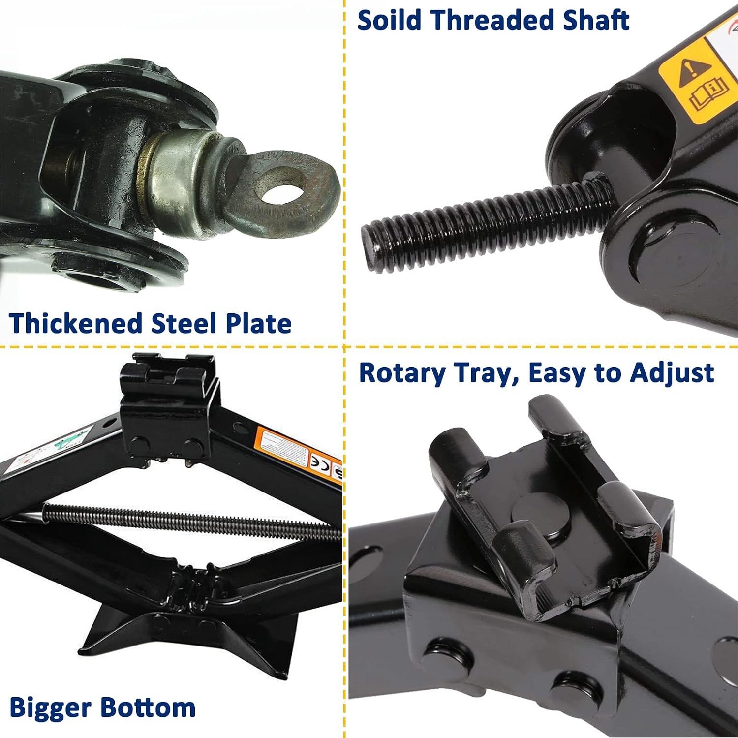 Spare Tire Tool Kit & 2 Ton Scissor Jack for 2004-2014 Ford F150 Lug Wrench