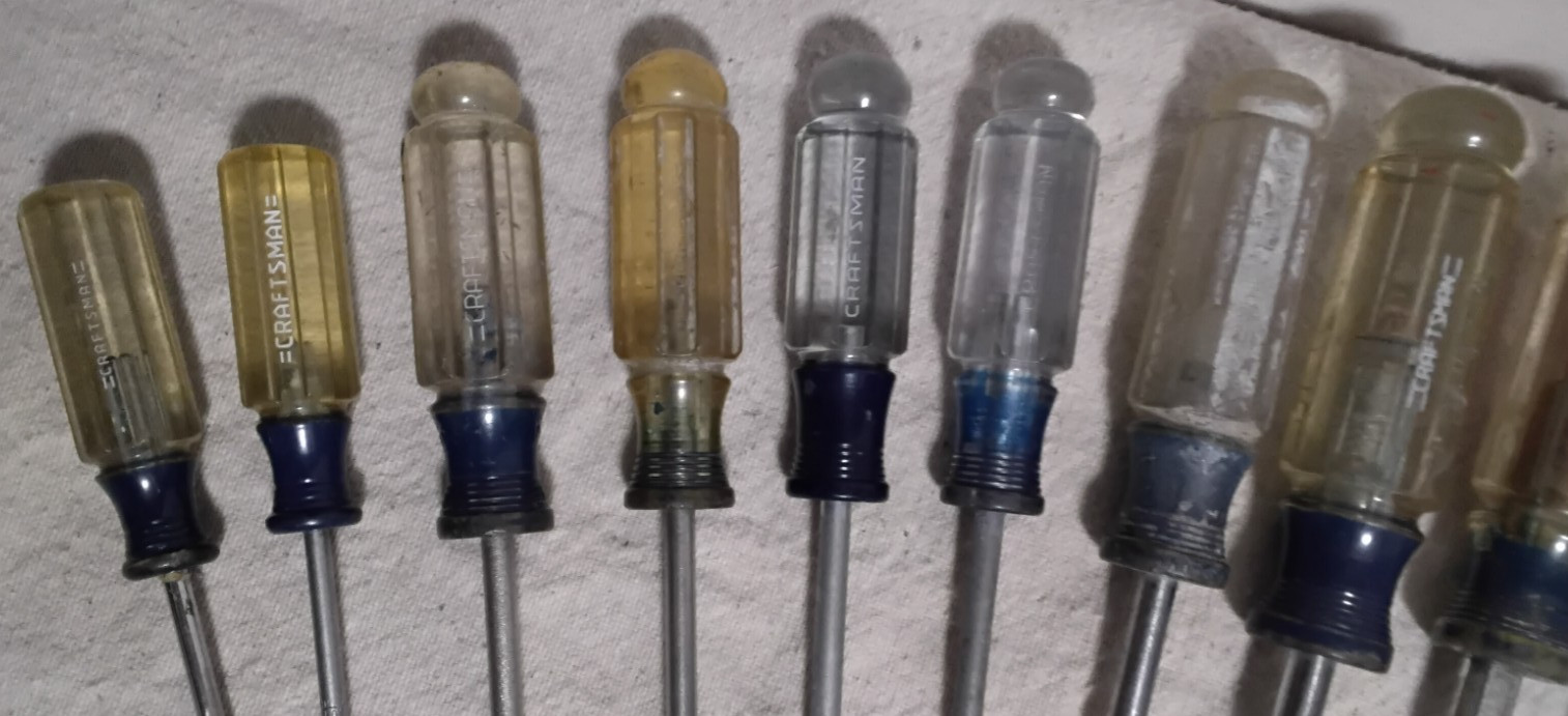 (30) Craftsman Screwdriver Flat Head Phillips Torx Many WF Series Set USA Lot