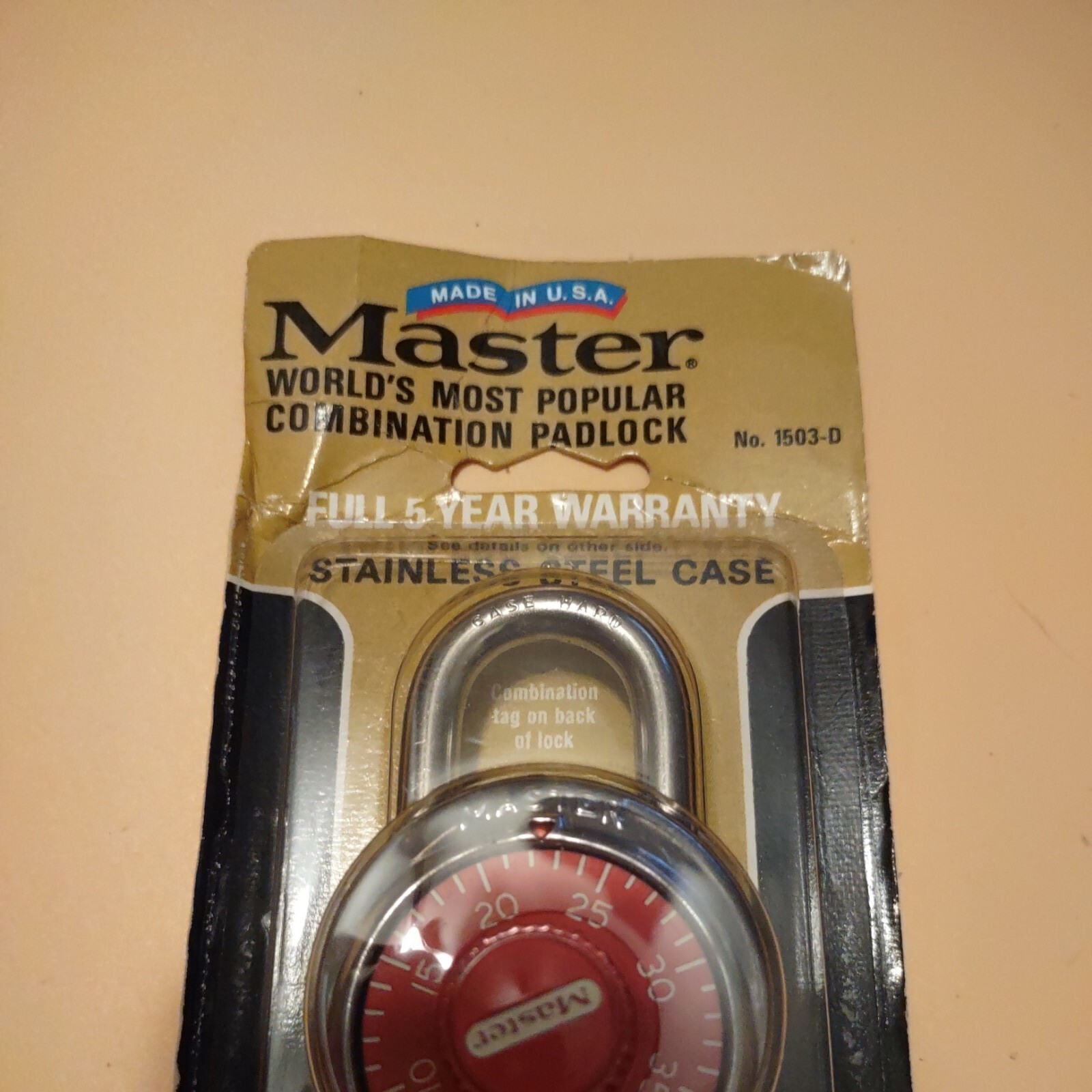 DEADSTOCK MASTER COMBINATION LOCK #1503-D