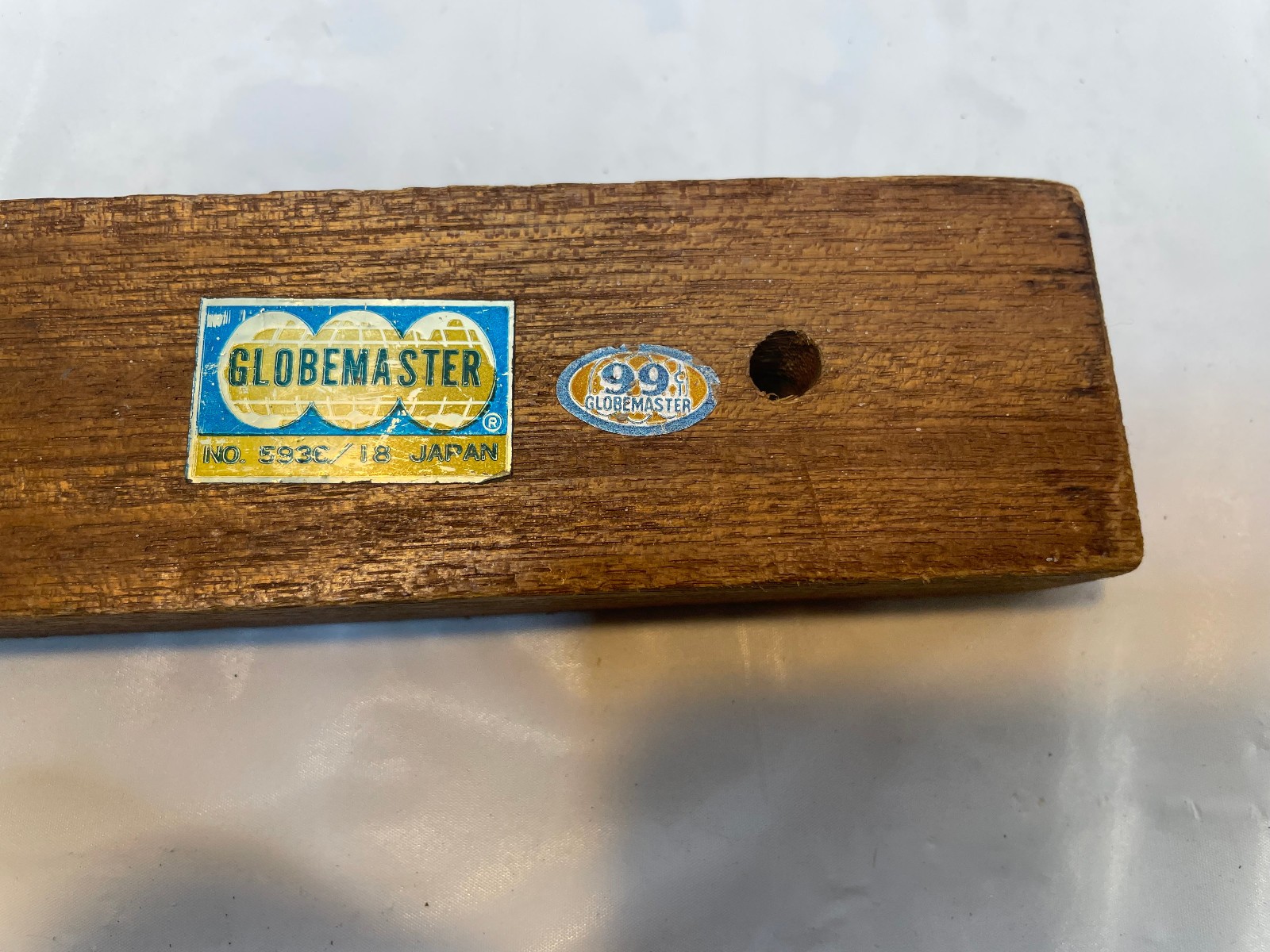 Vintage Globemaster 18″ Wood Brass Level – 5936/18