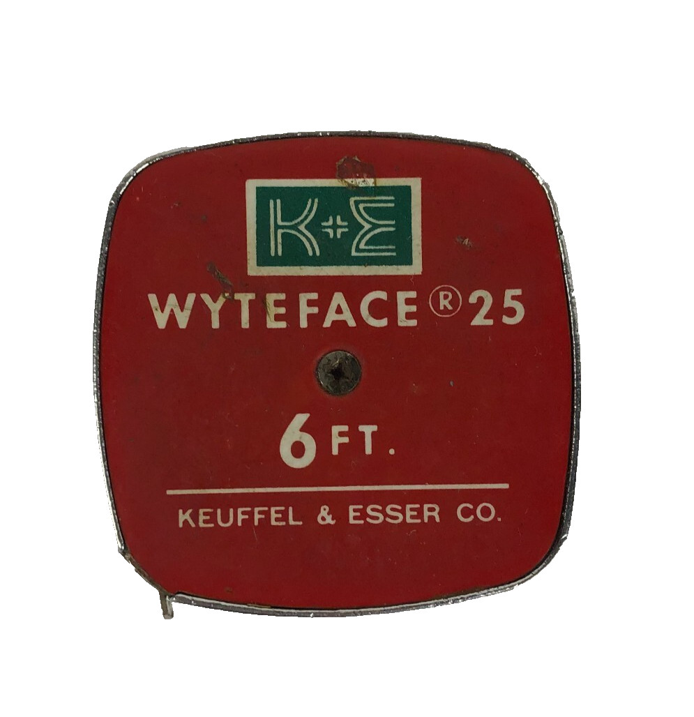 Vintage Steel Tape Measure Wyteface Roe Standard Keuffel & Esser Co. Lot Of 5