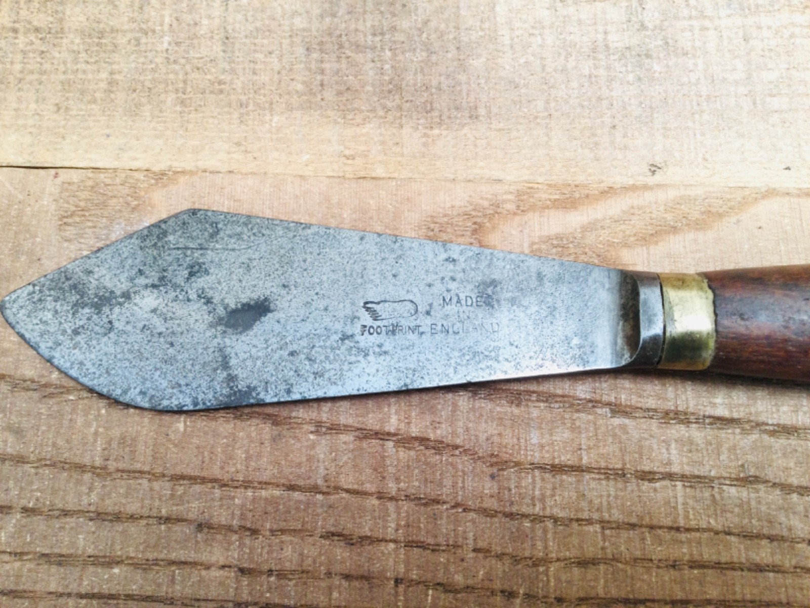 Vintage Footprint Sheffield Glaziers Clipped Putty Knife