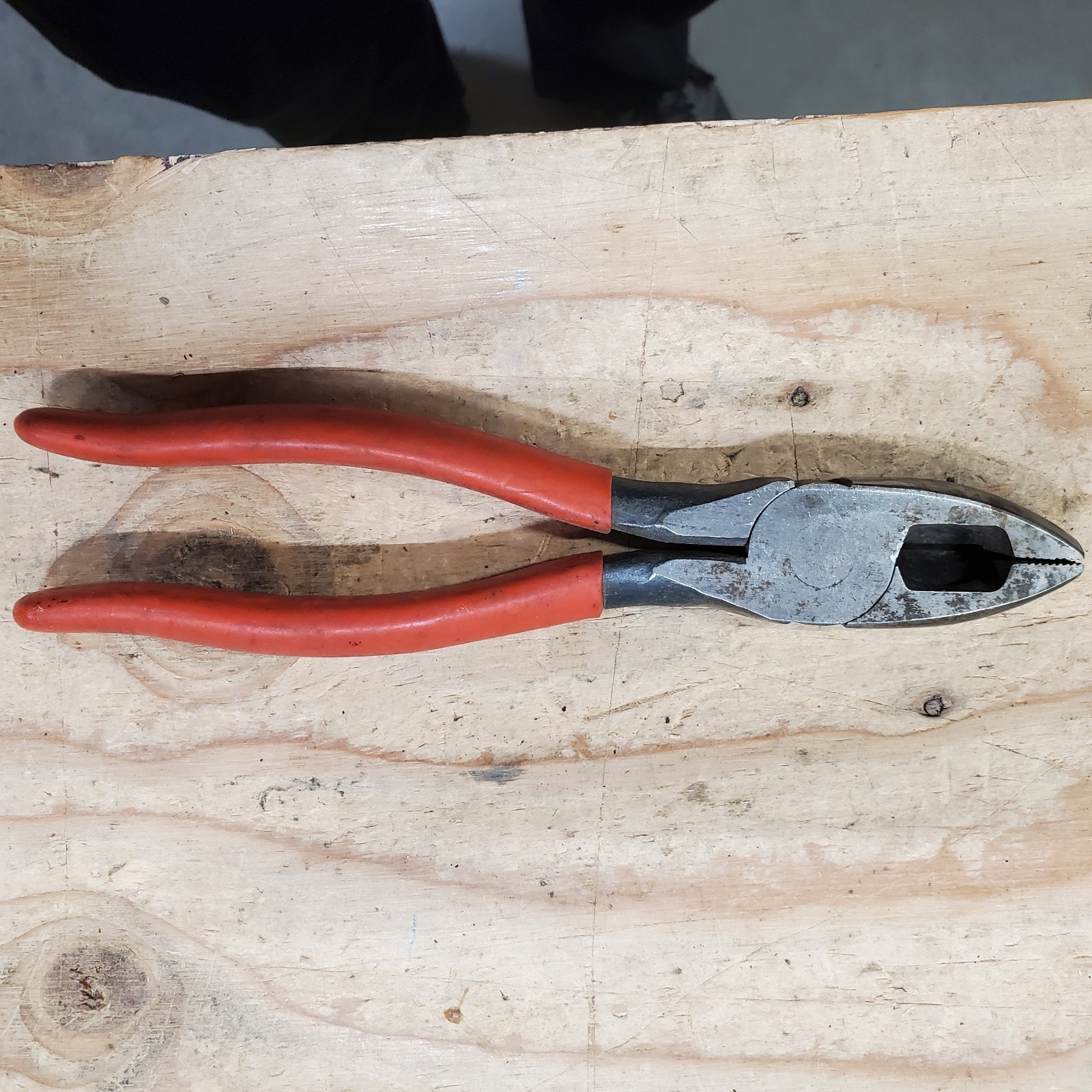 VINTAGE UTICA BELL SYSTEM LINEMAN’S PLIERS Red Handles