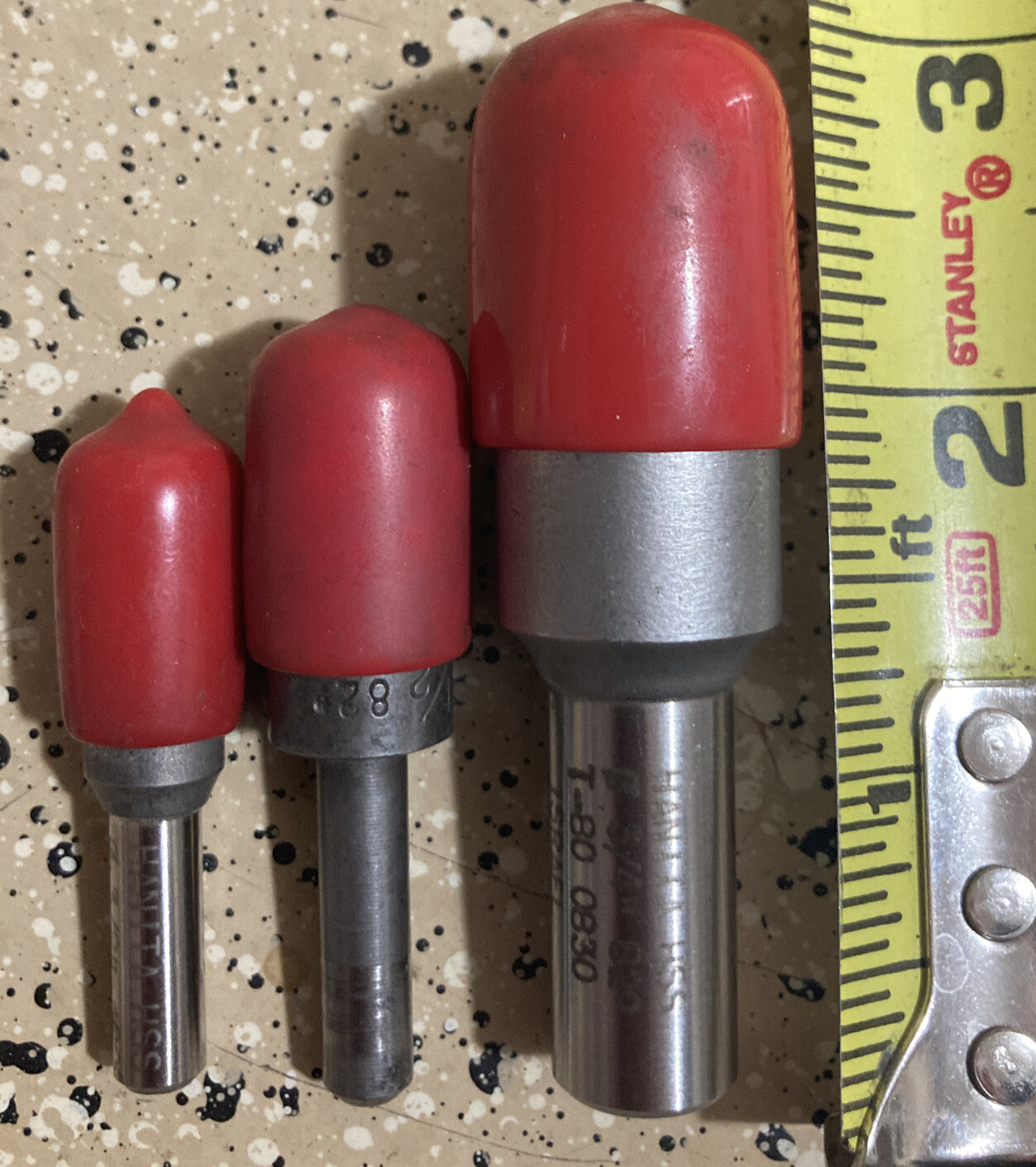 LOT END MILLS 2 HANITA ISRAEL FLUTE T-80 0830 3/4″ C-80 3/8″ 1 KEO 1/2