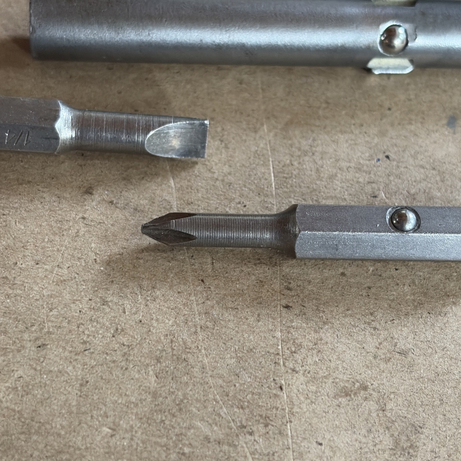 Vintage Stanley Workmaster 66-401 4-in-1 Screwdriver With Bits – Made in USA