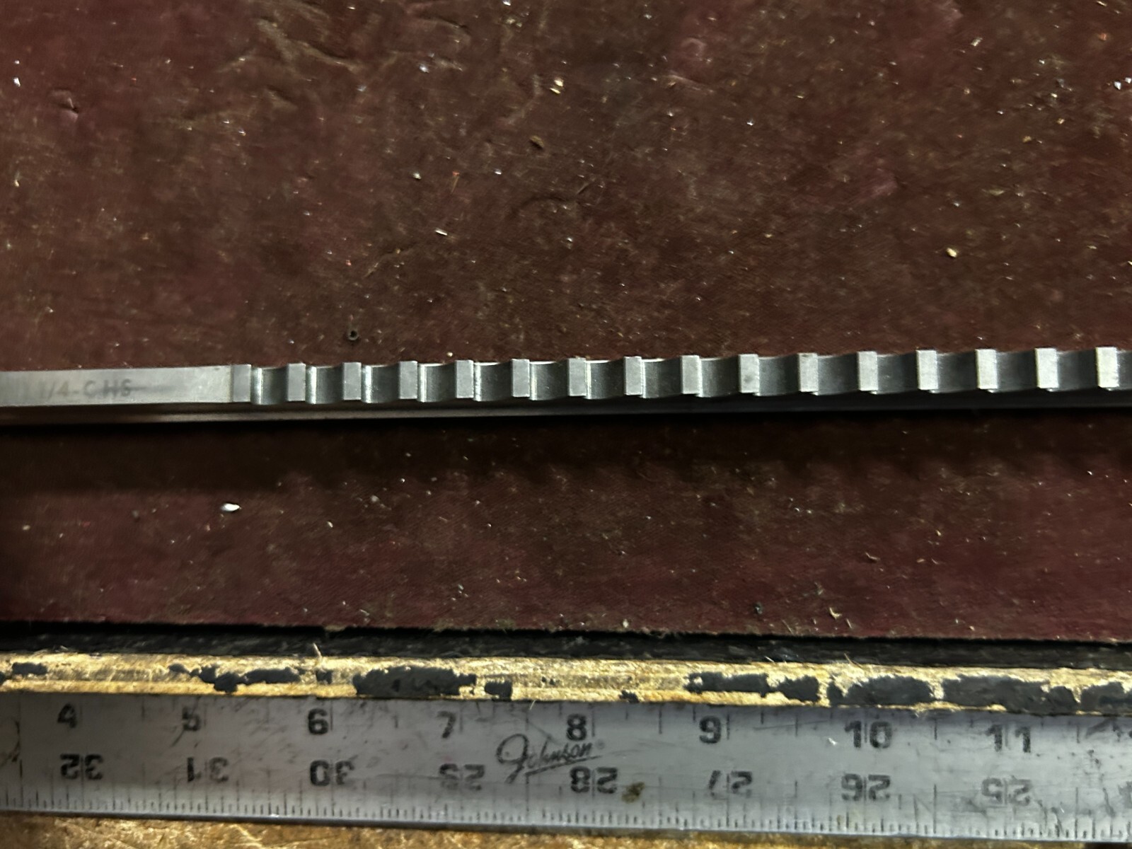 MACHINIST KnyBx TOOL LATHE Machinist Dumont 1/4″ Broach Broaching Tool A