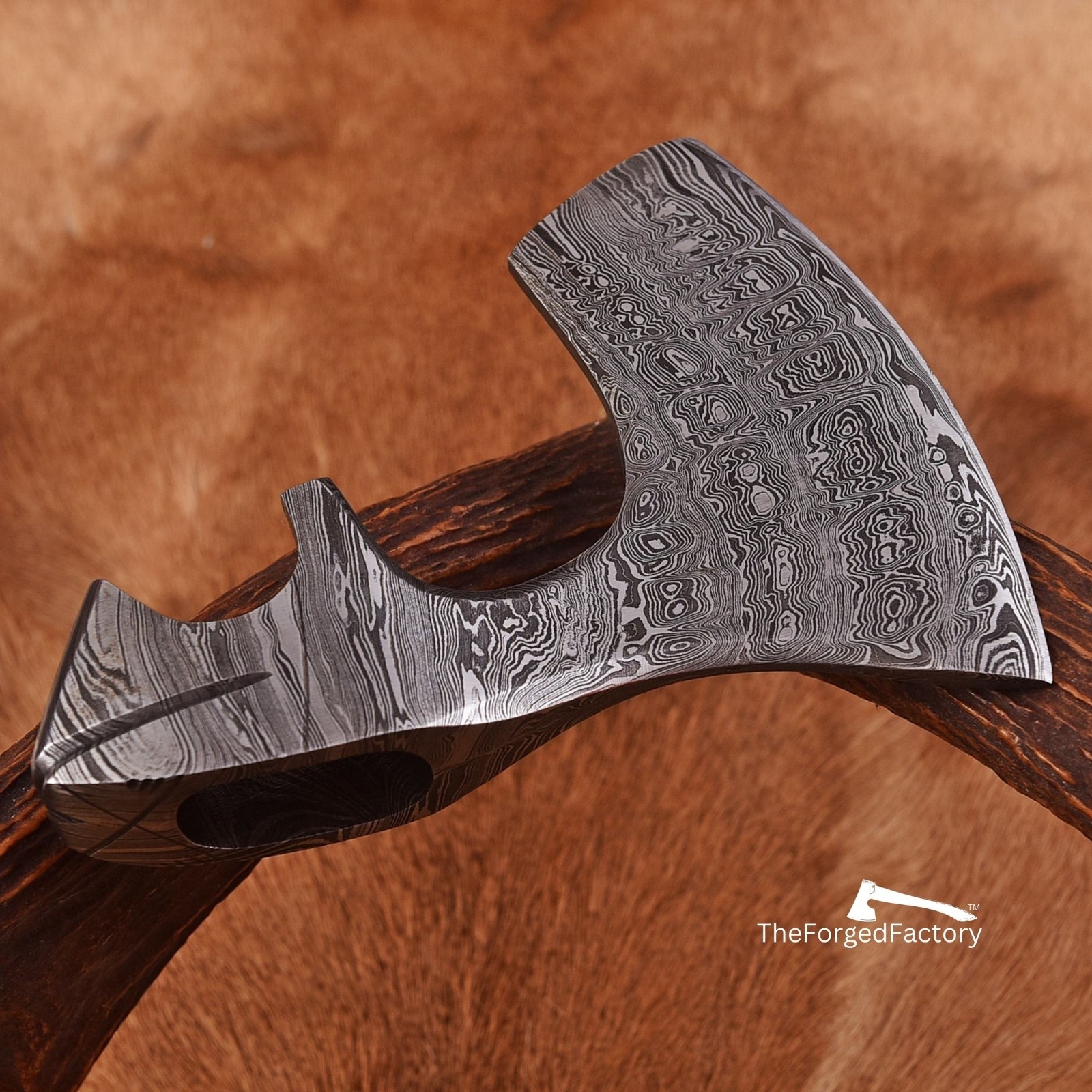 Viking Axe Head, Handmade Axe Blade, Bearded Axe Head, Damascus Steel Axe Head.