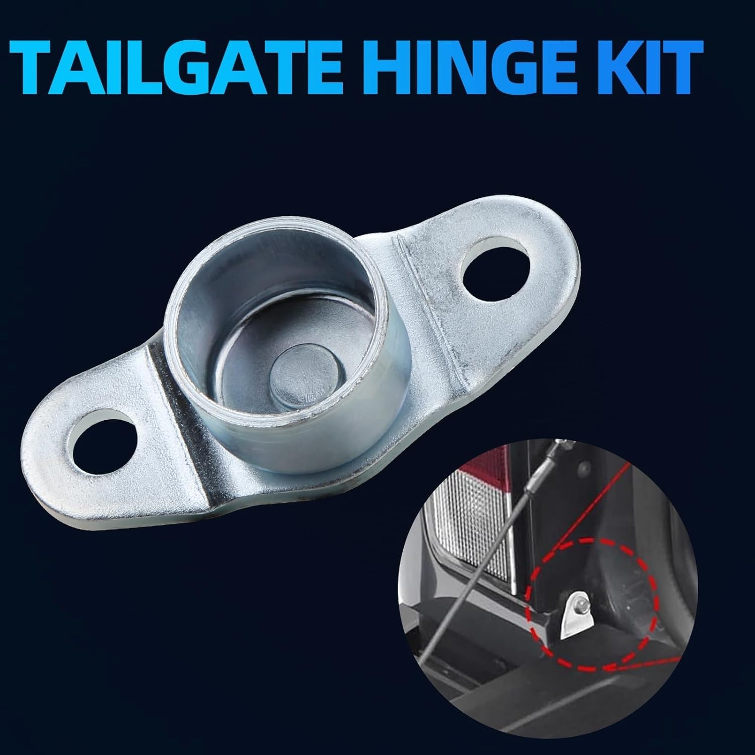 Tailgate Hinge Kit Compatible With 1988-2000 Chevy GMC C1500 K1500 K2500 K3500