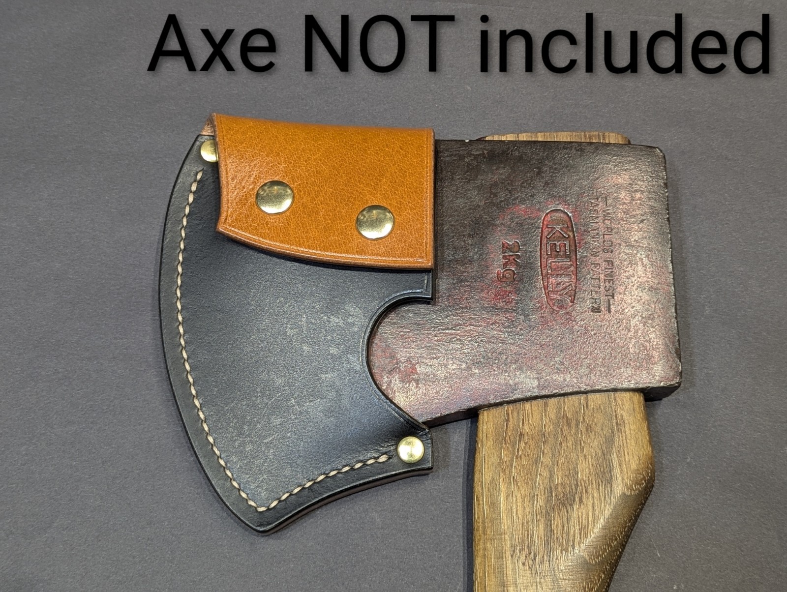 Kelly Wax 002 Worlds Finest Tasmanian Ax Handmade Leather Axe Mask Only Read Des