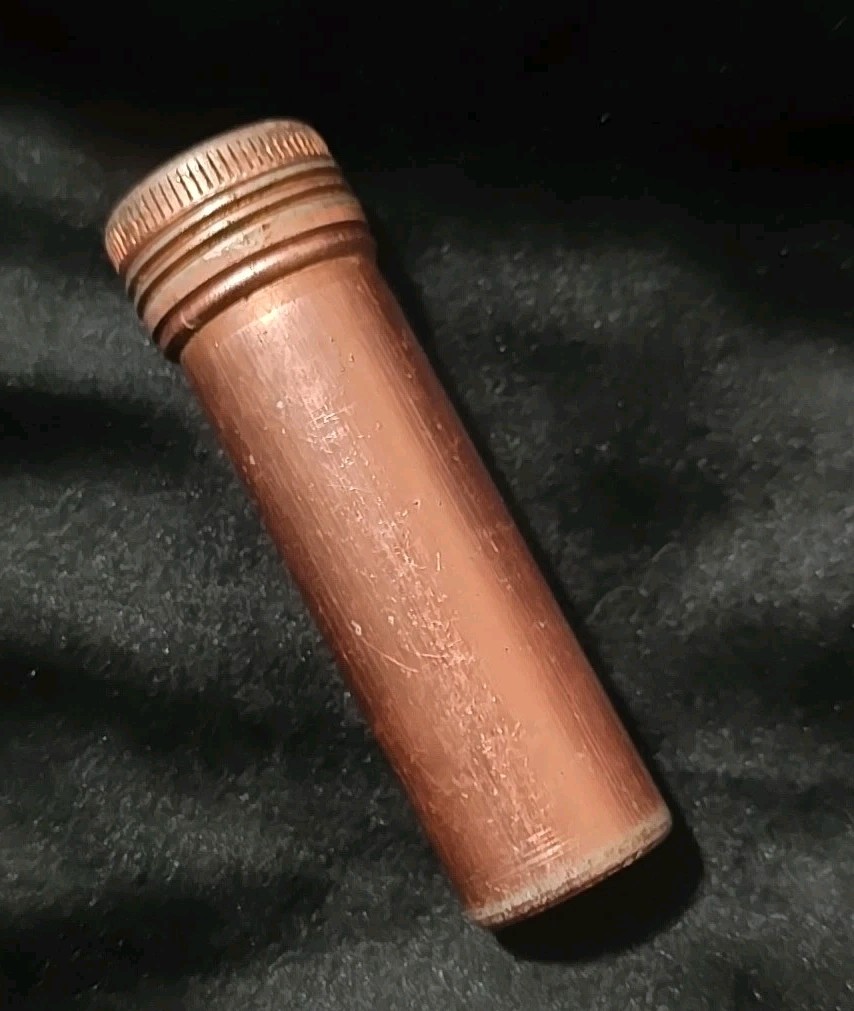 Vintage Michelin Tire Pressure Gauge Pencil Style 0.9–2.0 Bar w/Copper Case