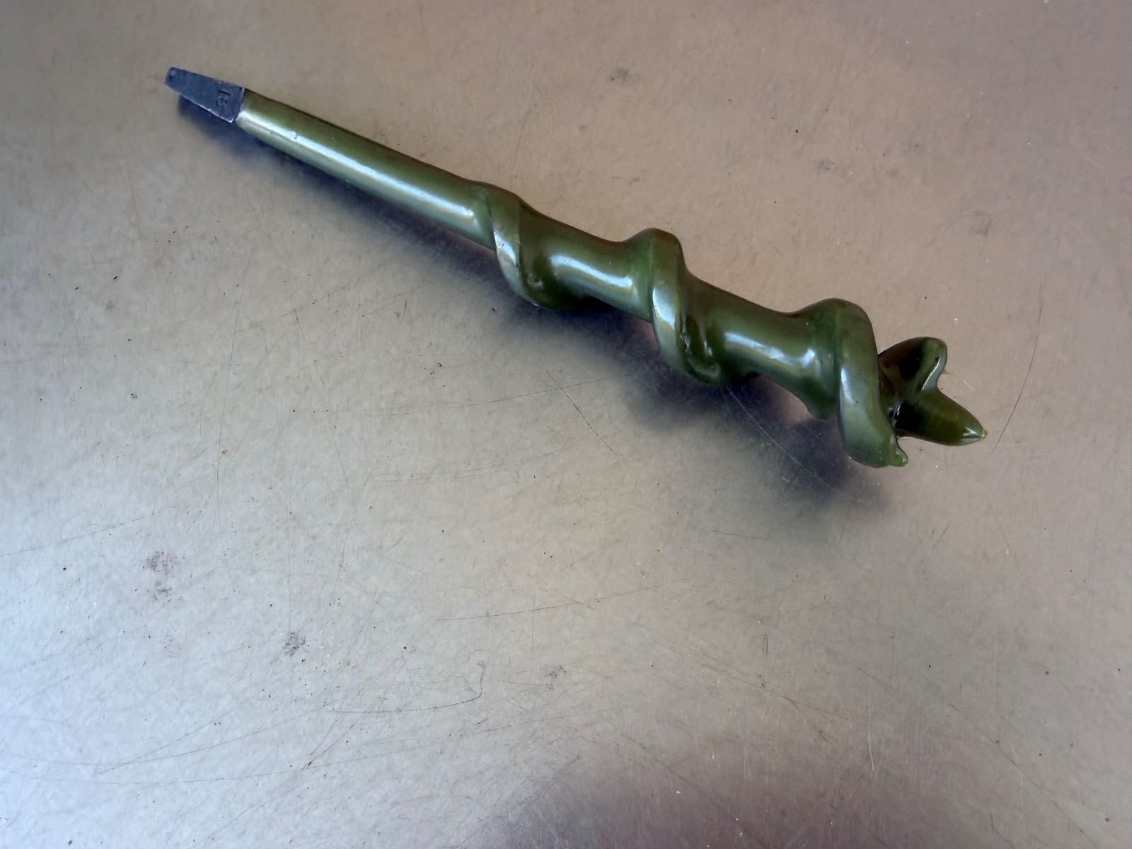 1 Ea. Vtg. NOS Greenlee Large No 18 Auger Hand Drill Brace Bit-1-1/8″ #B-10
