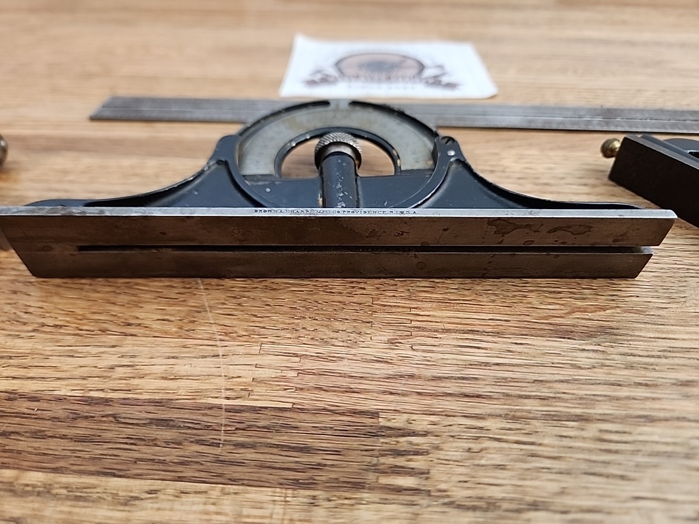 Brown & Sharpe, Stanley Combination Square Head, Center, Protractor, 12″ Rule