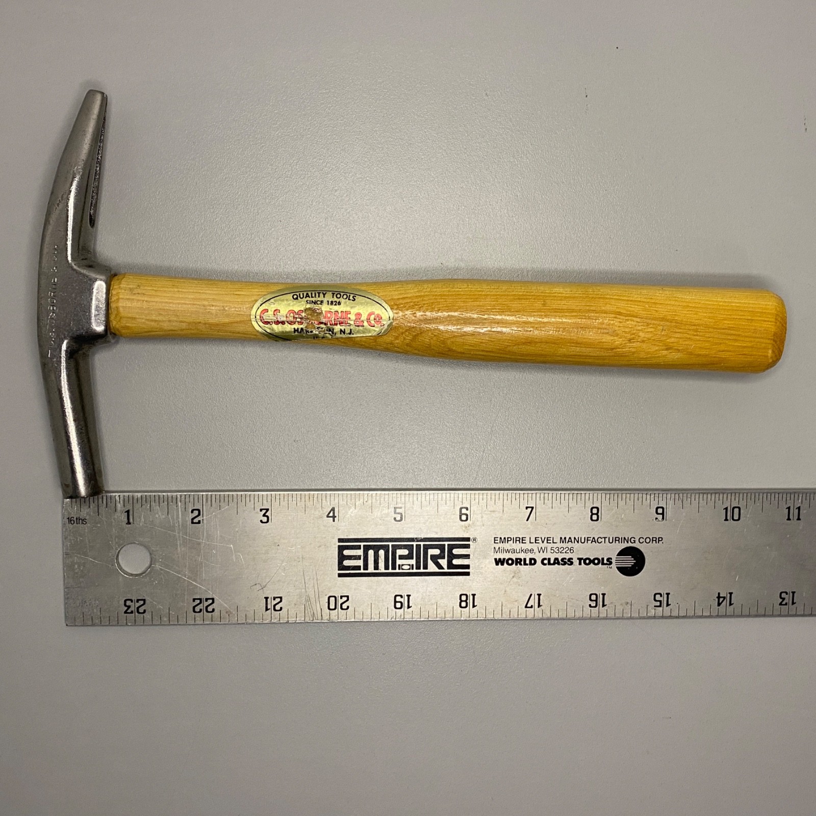 Vintage C.S. Osborne Tack Hammer – 10.5″ – Made in USA