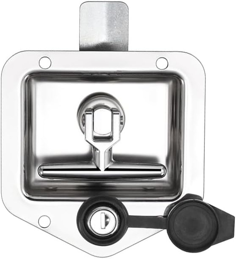 1 Pack Truck Tool Box Lock Replacement with Dust Cover, 5/8” Lock Cylinder Fit f