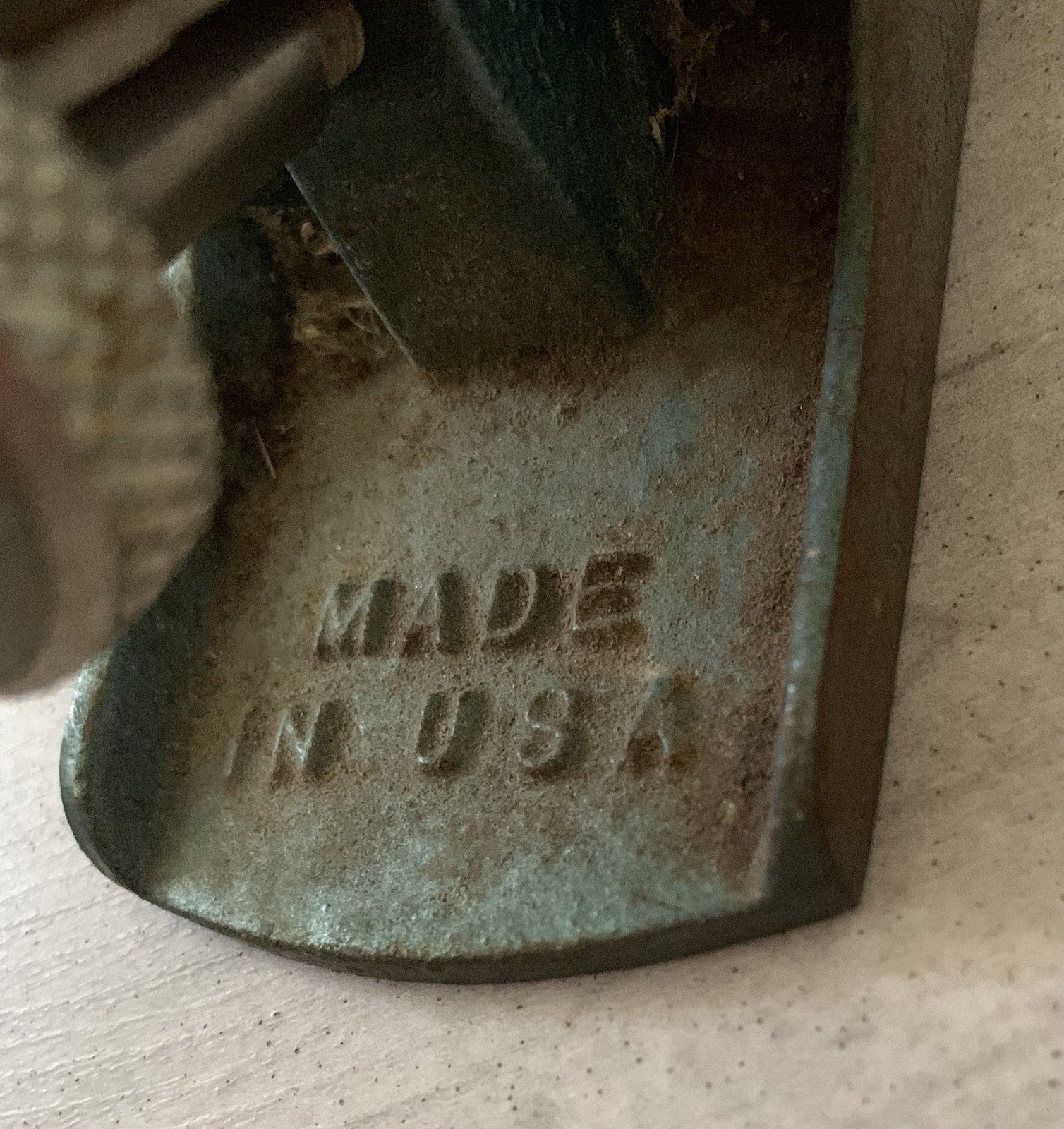 Vintage small metal WOOD PLANE estate Find Made In USA