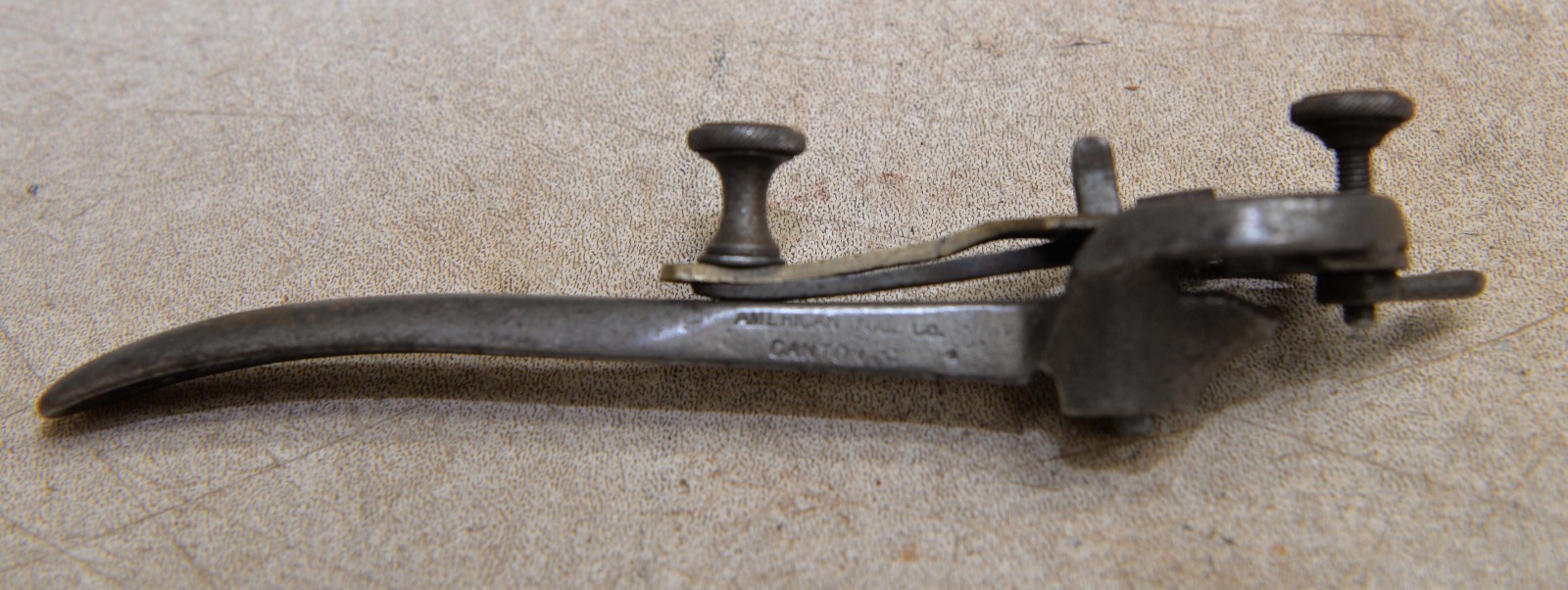 Rare antique American Koons Metzger patent 1886 1889 saw set collectible tool