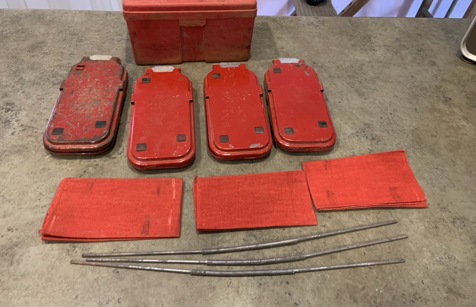 VINTAGE MIRO-FLARE Roadside Reflectors One Set Of 3 Plus One Additional