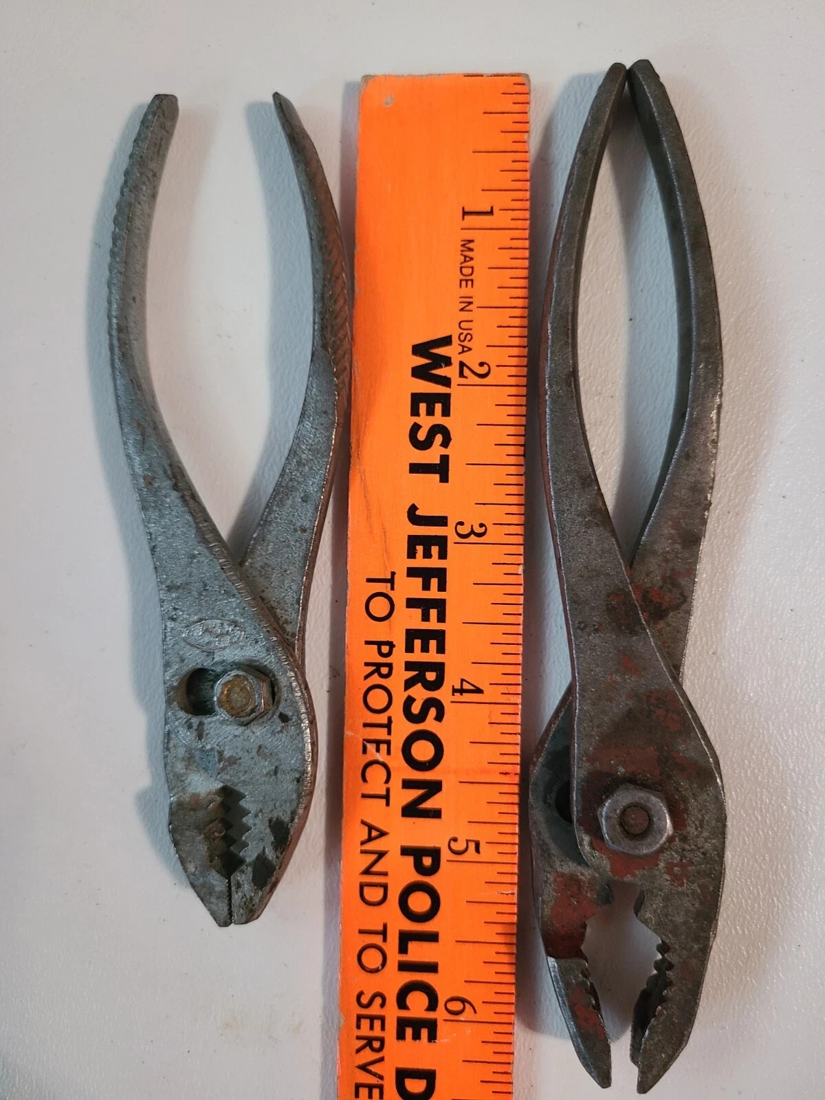 Vintage 6 Lot Slip Joint Pliers UTICA, CEE TEE, HARROLD, DIAMOND, INDESTRO, MH