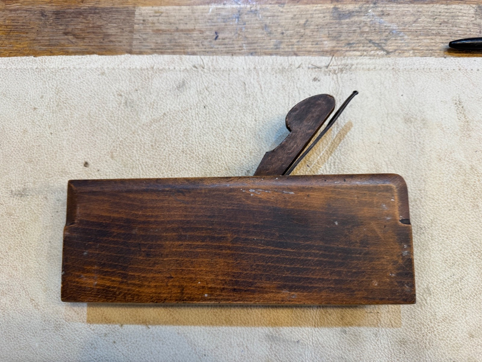 Wooden moulding plane no 5 vintage old tool by Cowell & Chapman
