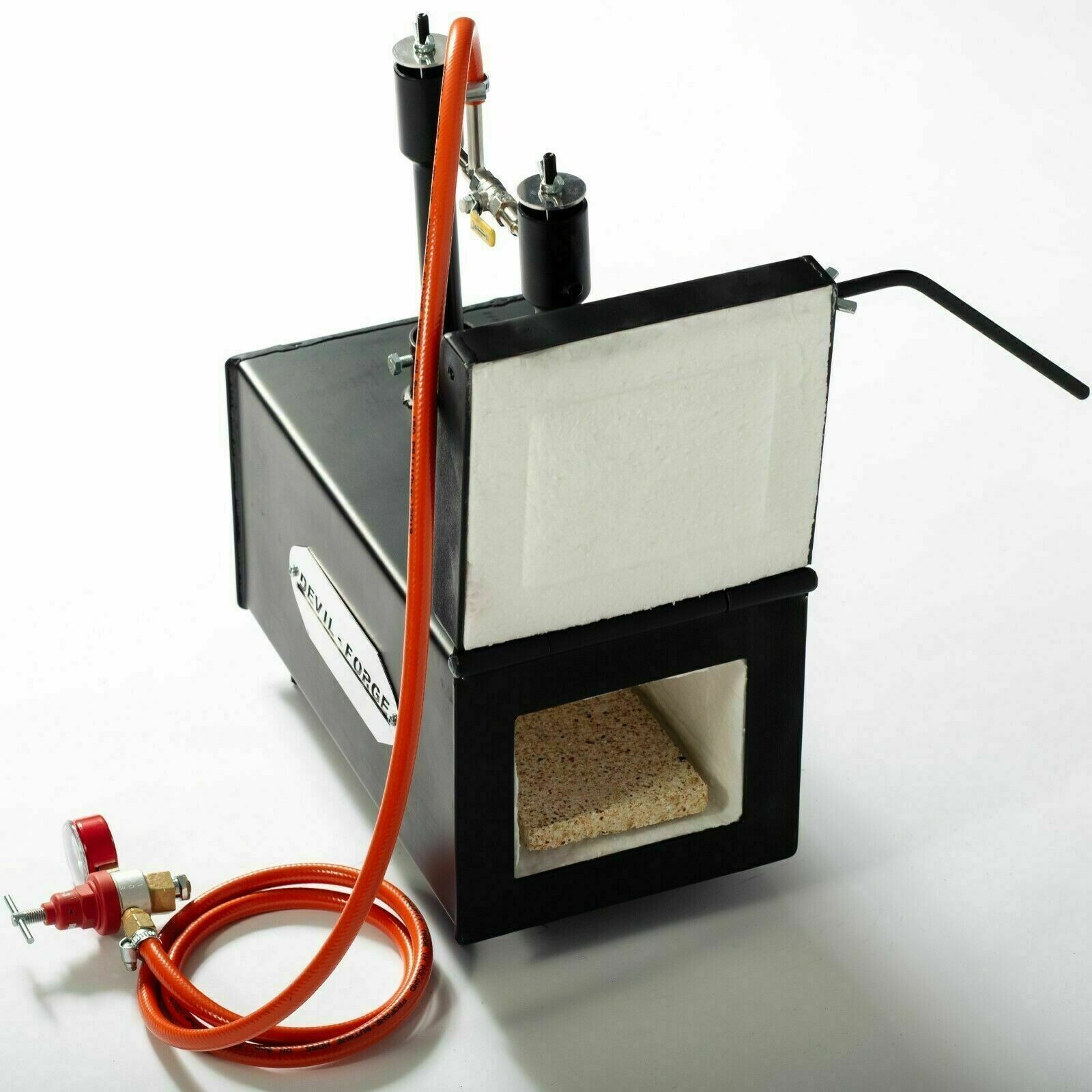 DFPROF2+1D/2″ GAS PROPANE FORGE Furnace Burner Knife Making Blacksmith USA