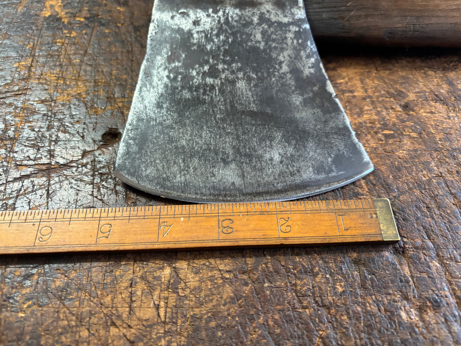 Rare Vintage MUSTAD Yankee Pattern 3- 1/2lb Single Bit Axe. Made in Norway 1930s