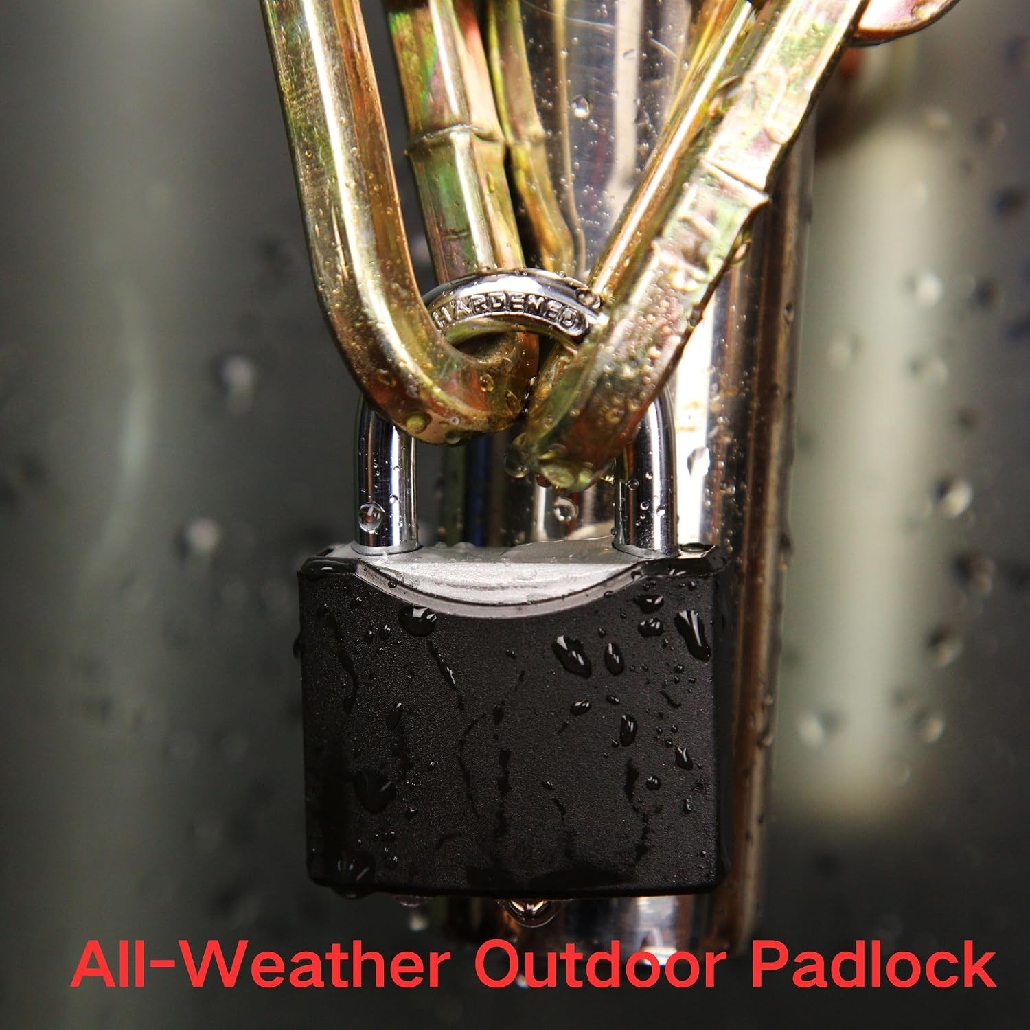 10-Pack 1-9/16″ Weather-Proof Outdoor Padlocks Keyed Different Brass Cylinder