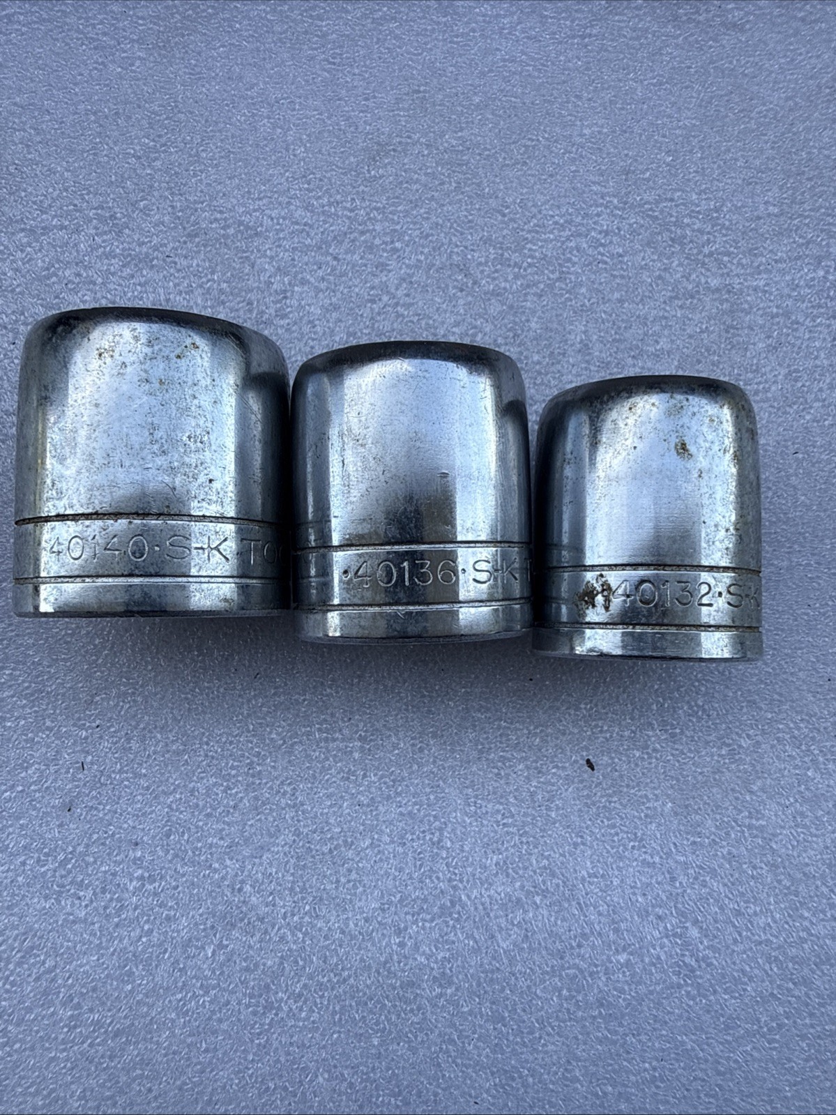 Vintage S-K S&K 1/2” Ratchet, Extensions, 1” Sockets And Lower – Mixed