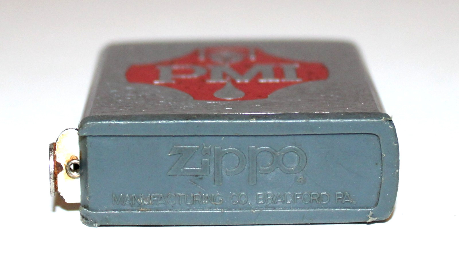 PMI Logo Tape Measure by Zippo Manufacturing Bradford PA. USA Measures 60″/5′ GC