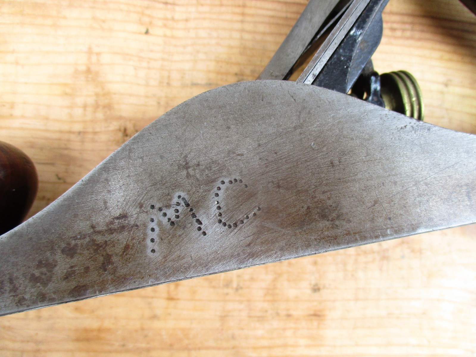 Vintage Stanley No 5 C Plane Type 11 3 pat w/ V logo Blade (Not Cleaned)