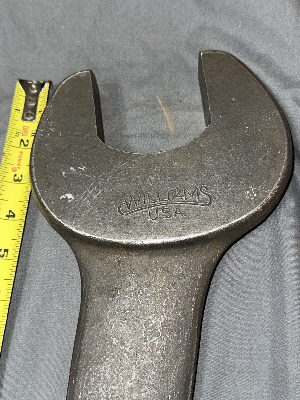 Vintage Huge WILLIAMS USA 2 3/4 IN. BW 16 Open Ended Wrench Tool 21” Handle