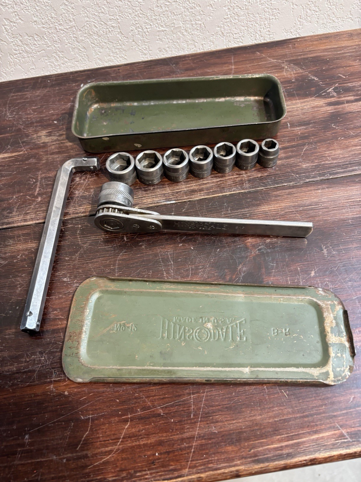 Vintage Hinsdale No 12 SAE 1/2” Socket Set