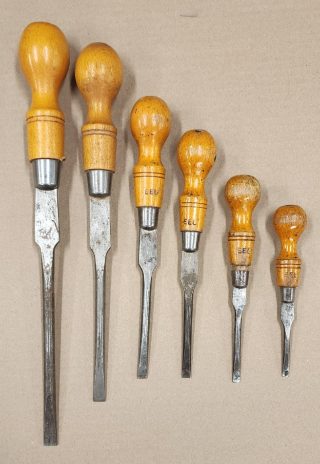 Set of 6 Woodcraft Supply Cabinet Maker Screwdrivers – Owned by Gene Landon