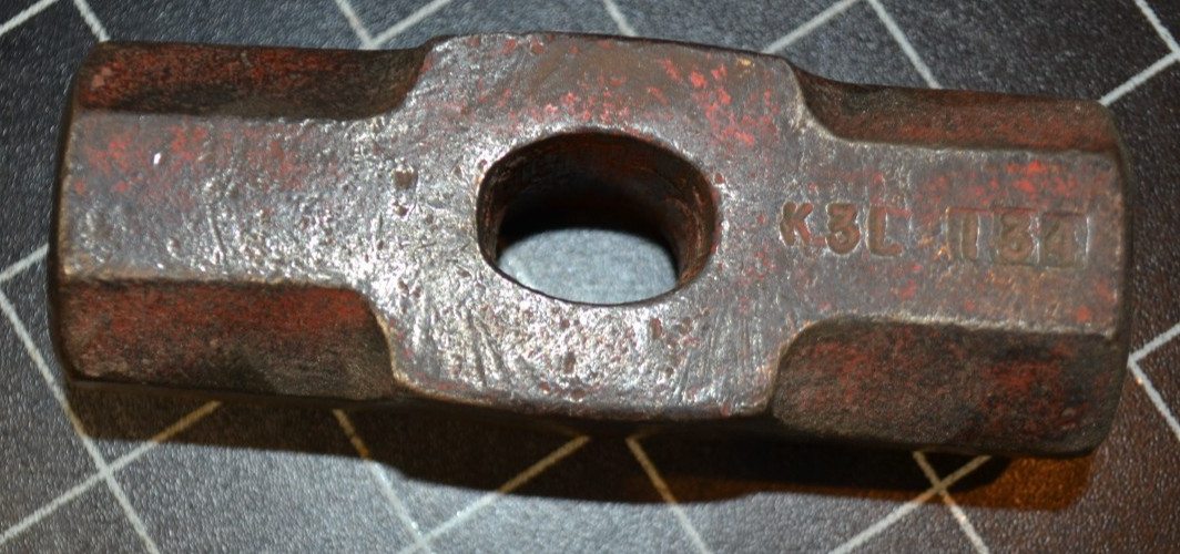 KLEIN& LOGAN? – 3# -SLEDGE HAMMER HEAD – BLACKSMITH – VERY GOOD+ CONDITION