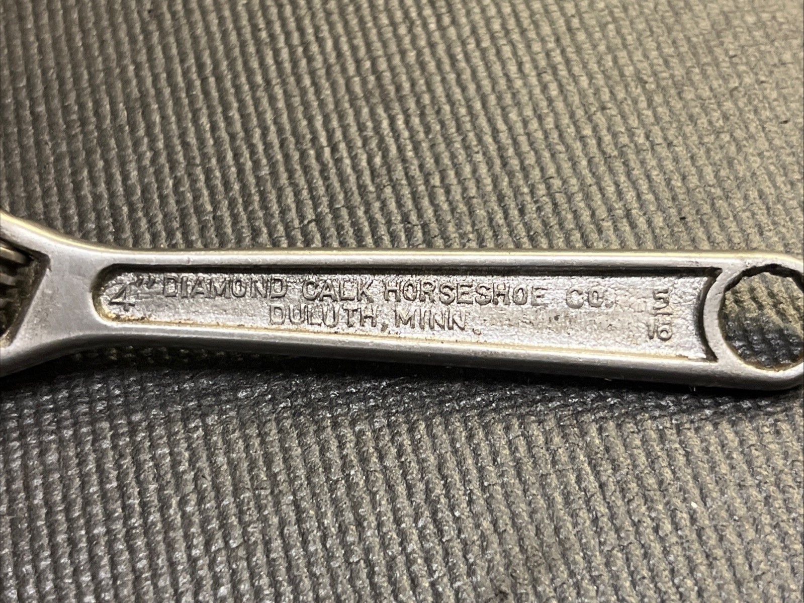 Vintage Early Diamond Calk Horseshoe Co USA Diamalloy 4” Adjustable Wrench