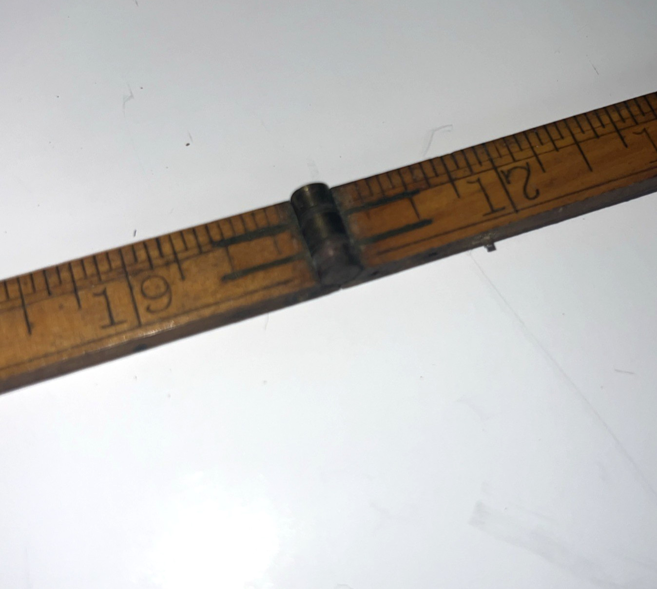 Vintage C.S. Co. Chapin-Stephens No. 68 Folding Rule 24” Boxwood Brass Pre-Owned