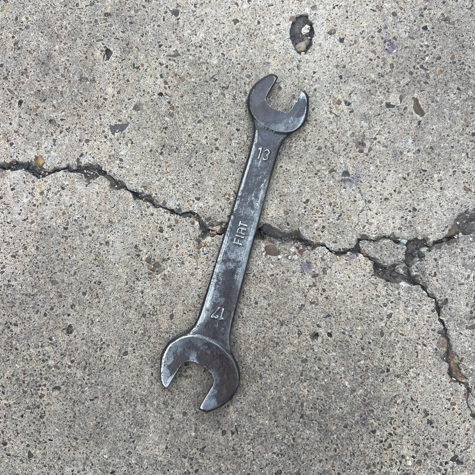Vintage Fiat Tractor Wrench 17mm x 13mm” 6 3/8″ Length Old Tool