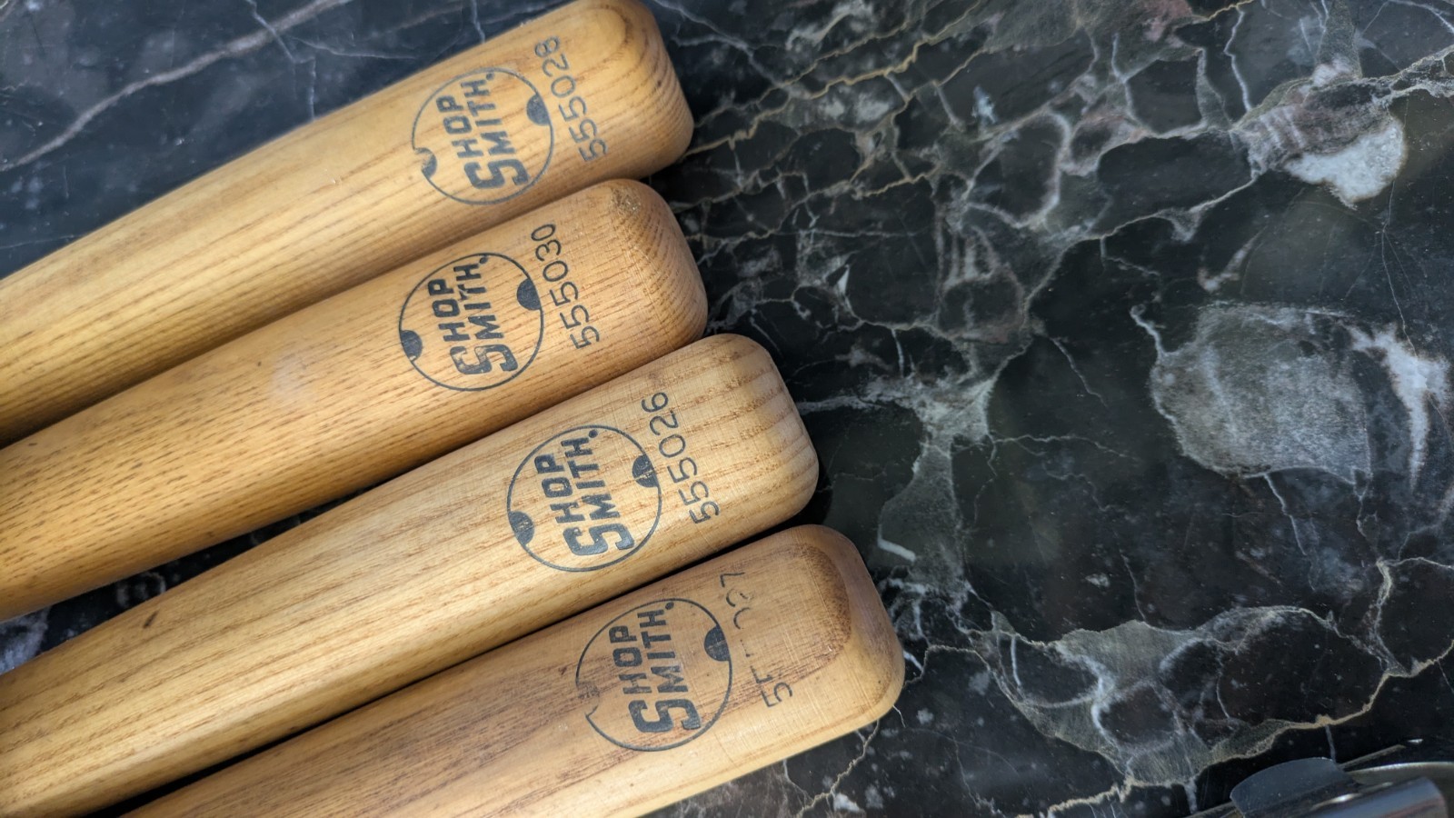 Set of 4 Shopsmith Lathe Wood Turning Woodworking Chisels