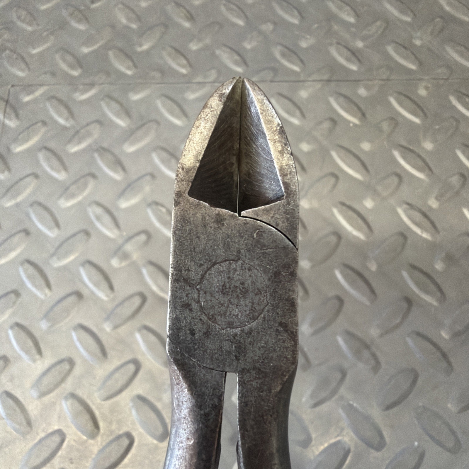 Vintage Craftsman Vanadium Diagonal Cutting Pliers Diamond Handle Circle C Stamp