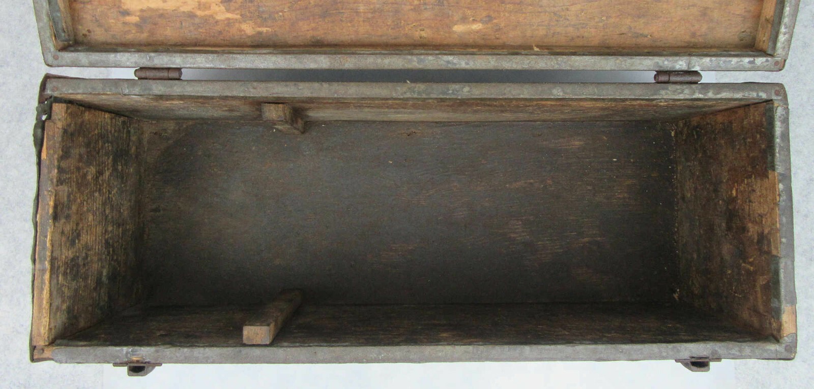 Rat Rod Rustic Man Cave Garage Antique Early Galvanized Vintage Tool Box Chest