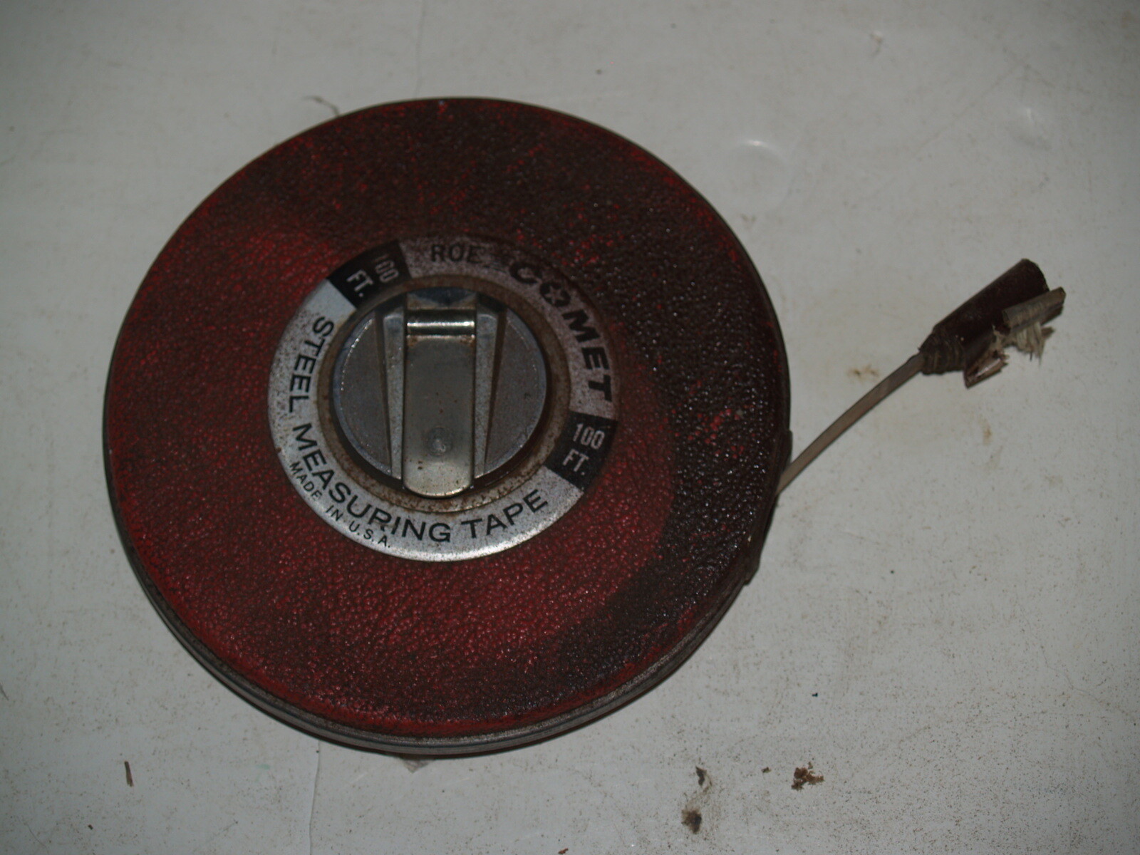 Vintage Roe Comet 100 Feet Steel Tape