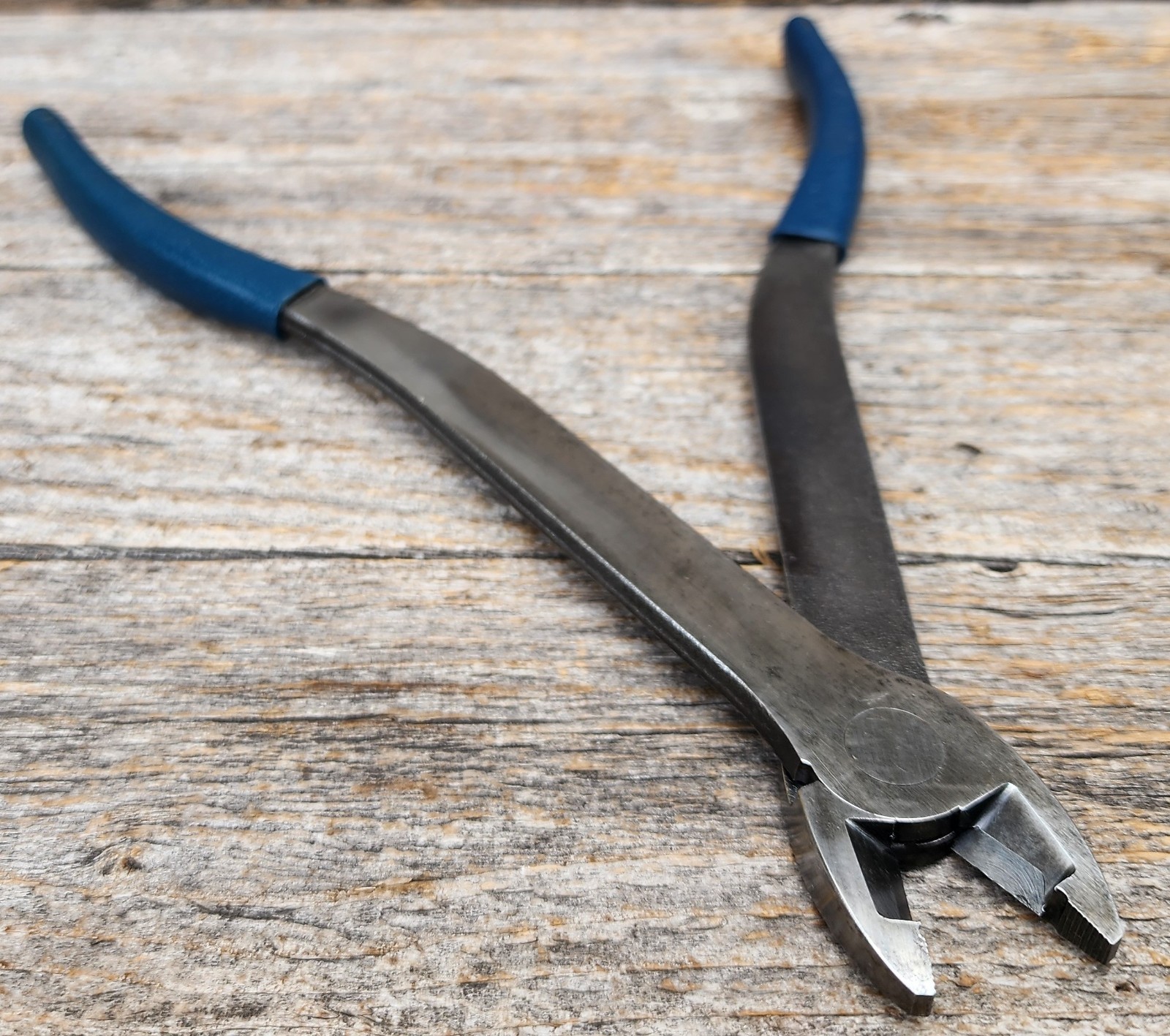 USA Heavy Duty 11″ Long Diagonal Cutting Pliers w/ Blue Rubberized Grips