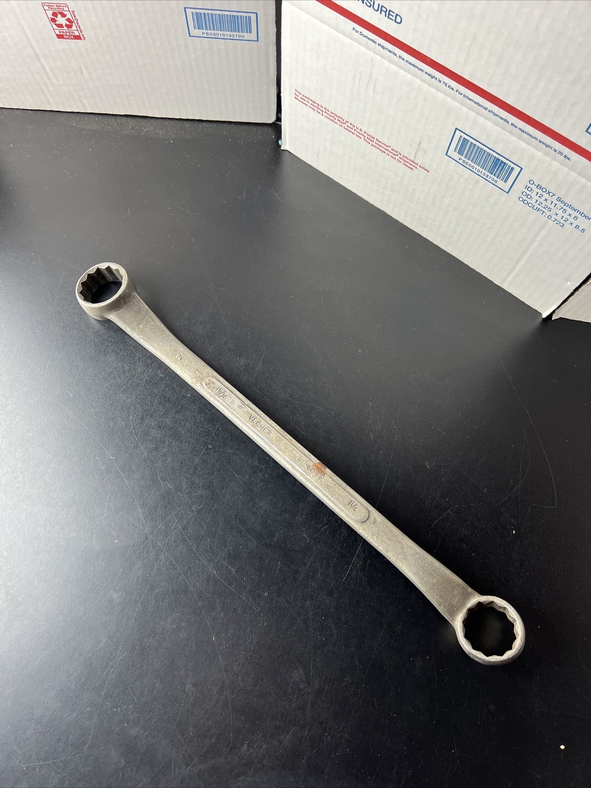 VLCHEK WBH4042 BOX WRENCH 1-1/4 X 1-5/16 inch 12 point QUALITY VINTAGE USA TOOL