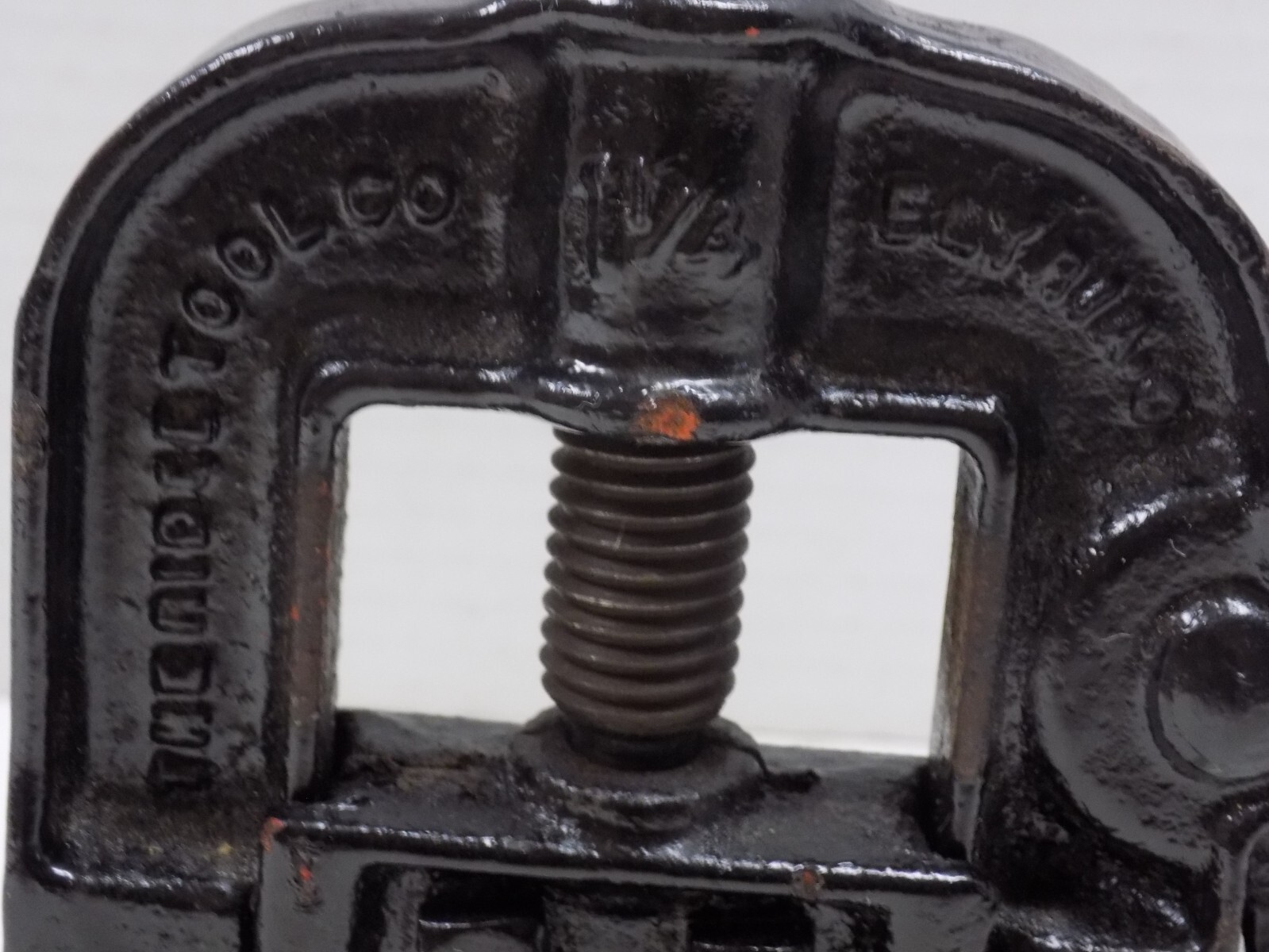 Antique 1917 PIPE YOKE VISE CLAMP Ridge Tool Co. Elyria Ohio Rare Old Tool USA