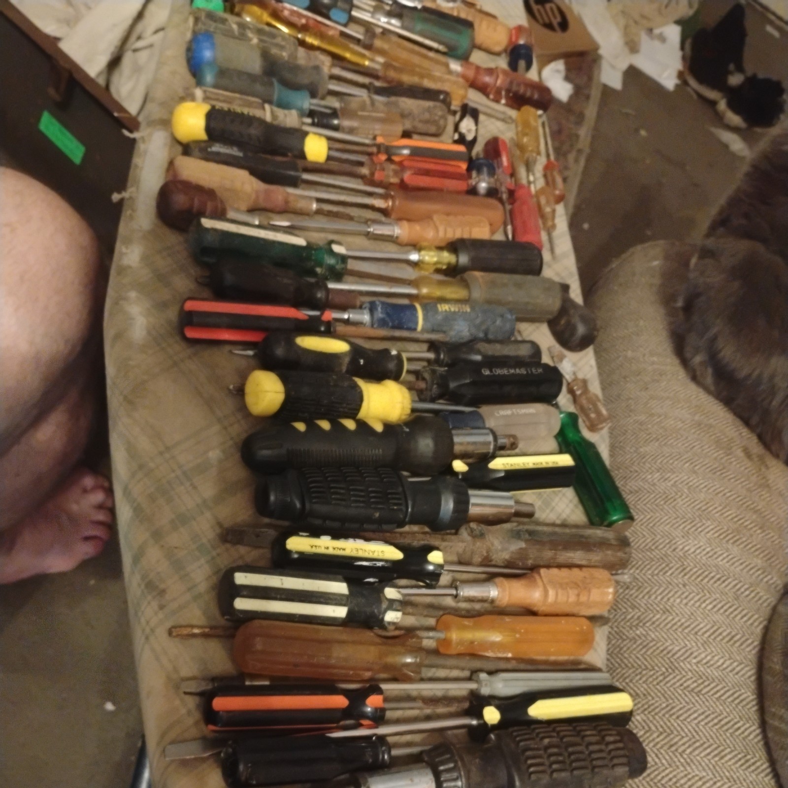 Lot Of 74 Screwdrivers, Stanley, Klein, S.K, Irwin, Craftsman, Husky, others