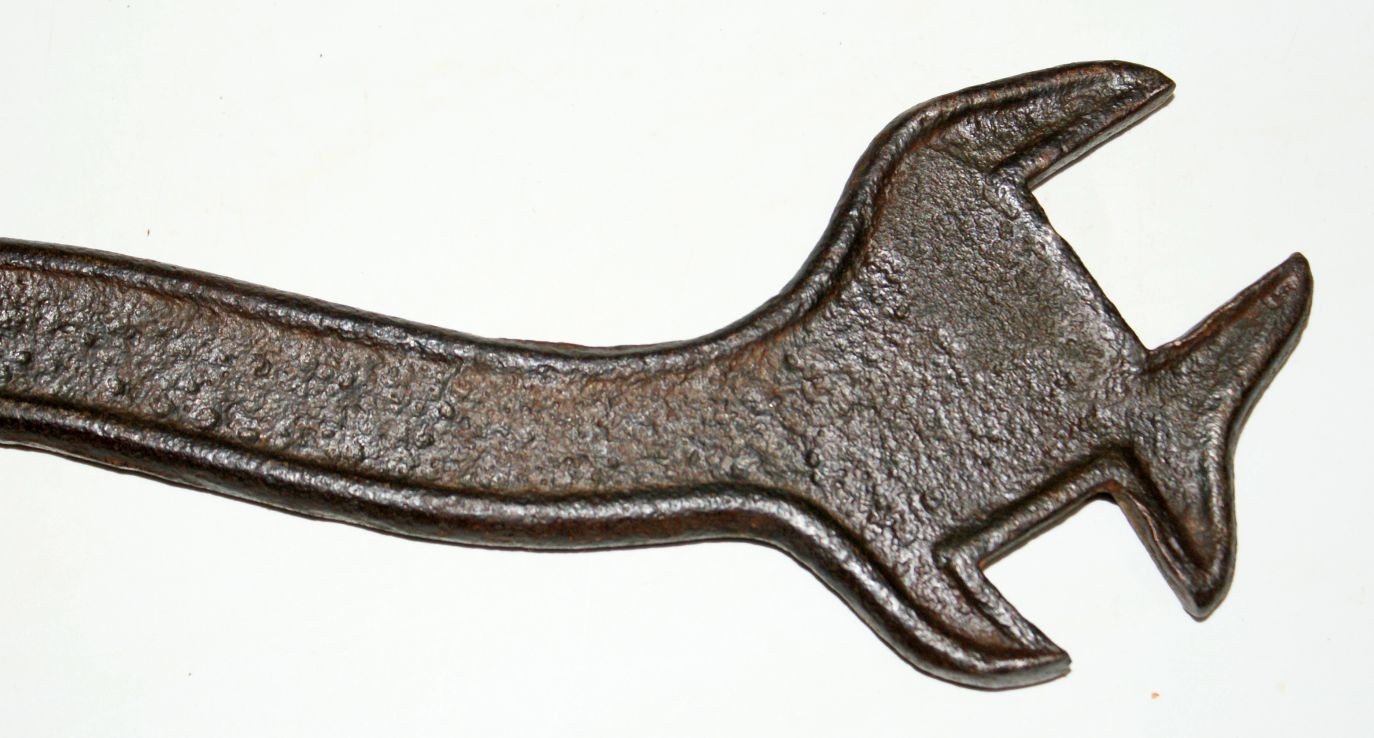 KING DRILL MFG Farm Implement Wrench Tool Nebraska City Old Antique