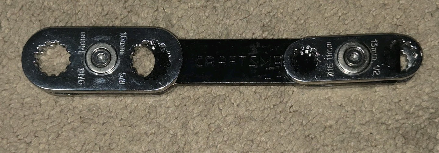 Craftsman Universal Flip Wrench SAE & Metric 8-in-1 # 29677 AD VINTAGE FreeShip!