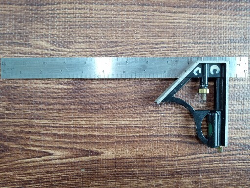 VINTAGE 12 INCH COMBINATION SQUARE Plus ALUMINUM ALLOY AQUARE 7 INCH