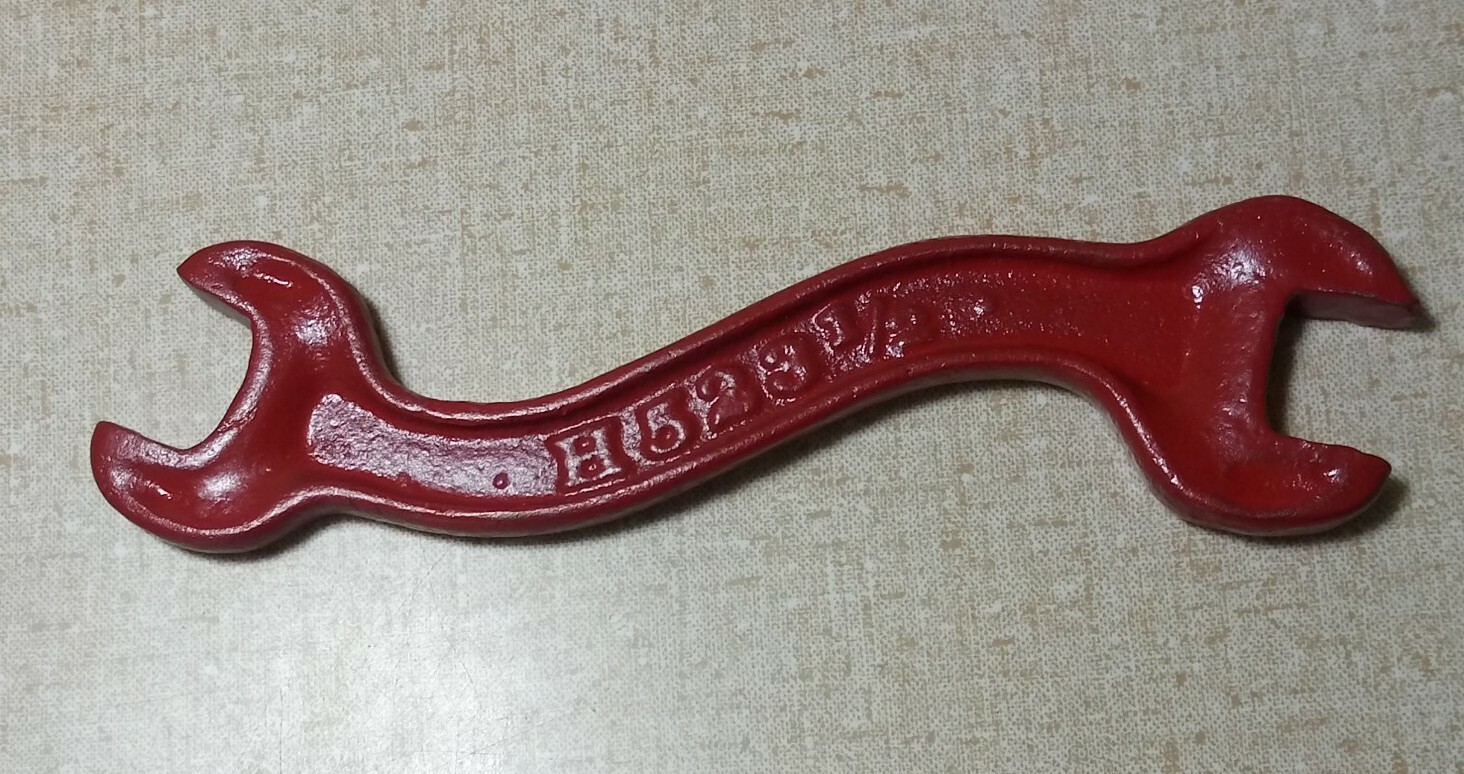 Antique IH H523 1/2 Tractor Farm Implement Plow Square Head Wrench Tool